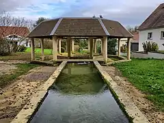 Le lavoir octogonal à impluvium.