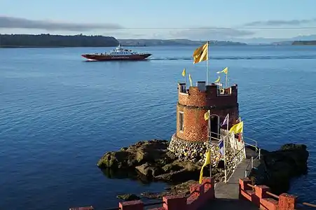 Reconstitution d'une tour de Calbuco