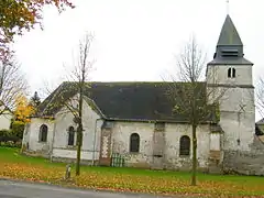 L'église, façade sud.