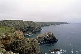 Les falaises de l'île de Toraigh