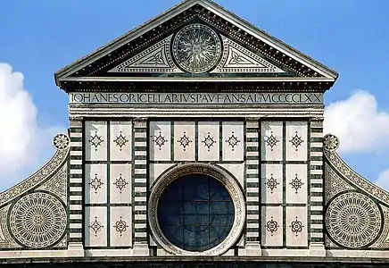 Façade de la basilique Santa Maria Novella (1470).