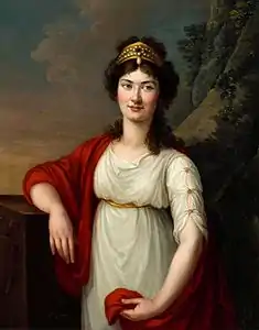 Portrait de Ludwika Lanckorońska née Rzewuska (vers 1800), château royal de Varsovie.