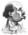 Caricature de Pierre-François Villaret en 1875 dans Le Trombinoscope.