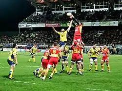 L'ASM Clermont Auvergne accueille l'USAP Perpignan au Stade Marcel-Michelin le 5 mars 2010