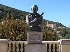 Buste de Pascal Paoli (place de la Libération à Sartène).