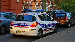 Peugeot 308 Phase I Berline de la Police nationale française