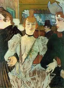 La Goulue arrivant au Moulin-Rouge (1892), huile sur toile (79,4 × 59 cm), New York, Museum of Modern Art.