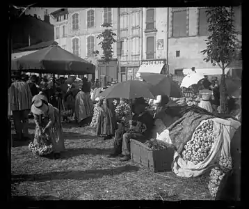 Eugène Trutat, Marché à l'ail 24 août 1899, muséum de Toulouse.