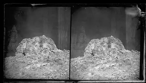 Intérieur après l’incendie, photographie d’Eugène Trutat