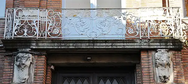 Ferronnerie du balcon sur cour (Bernard Ortet)