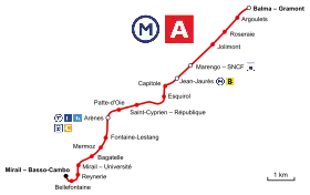 Voir la carte de la ligne.