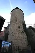 La tour qui subsiste du monastère Altmünster, à Luxembourg-ville.