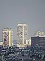 vue de l'ensemble des Pyramides depuis la Tour Eiffel