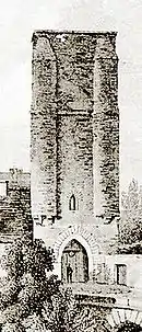 Gravure représentant la tour Saint-Jean.
