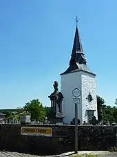 Église Saint-Urbain de Dinez, cimetière et terrains environnants