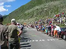 Passage du Tour de France au col de la Croix-de-Fer en 2006