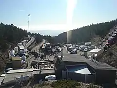 Organisation de l’arrivée de l’étape au chalet Reynard.