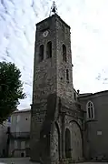 La Tour de l'horloge sur la place du marché.MH