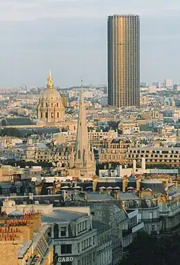 Vue depuis l'Arc de Triomphe.