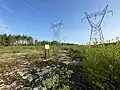 Panneau (CNC), pylônes et lignes de transmission à haute tension d'Hydro-Québec