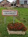 Entrée de Tourcelles-Chaumont.