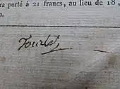 signature de René Tourlet