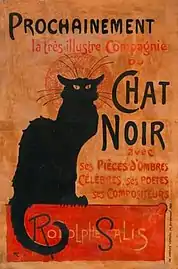 Alexandre Steinlen, Tournée du Chat Noir, 1896, lithographie (coll. Le Vieux Montmartre / musée de Montmartre).