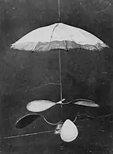 Hélice aérienne spiralifères et parachute (1861)