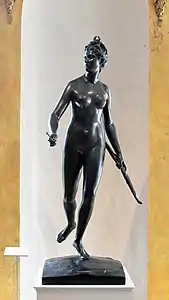 Jean-Antoine Houdon, Diane chasseresse (1776), bronze.