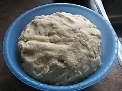 Préparation de la pâte.
