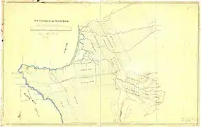 Canton de Malbaie, 1852(Le nord est en bas.)