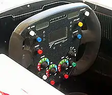 Photo du volant de la Toyota TF103