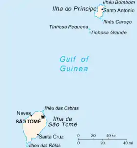 carte : Géographie de Sao Tomé-et-Principe