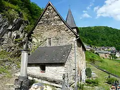 La sacristie et l'église, côté ouest