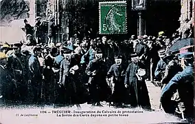Inauguration du calvaire de protestation (1904) (1re photo).