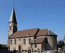 L'église, côté sud.