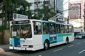 Trolleybus à Santos, 2005