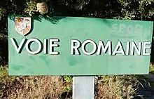 Tracé de la voie romaine