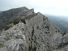 Le Bau de l'Aigle (975 m) et le pic des Mouches (1 011 m).