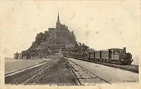 Image illustrative de l’article Ligne de Pontorson au Mont-Saint-Michel