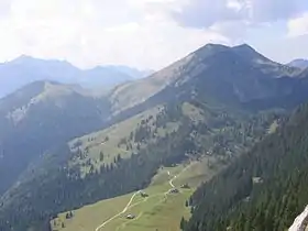 Le Grosser Traithen vu de l'ouest depuis le Brünnstein