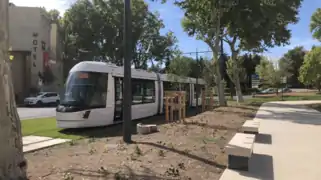 Le tramway d'Avignon.