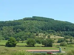 Vue du signal de la Mère Boitier depuis les environs de Tramayes.