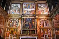 Tramezzo entre l'autel côté église et le chœur du couvent par Bernardino Luini.