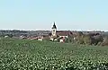 Vue sur le village depuis le Sud.