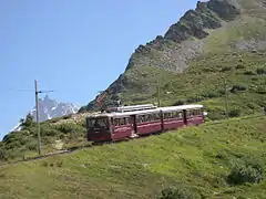 Chemin de fer à crémaillère du Mont-Blanc.