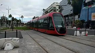 Essai du tramway à Carras.