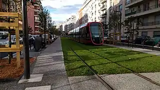 Essai du tramway à Vallon Barla.