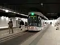 Terminus souterrain de Noailles de la ligne 1 en jonction avec le Métro 2.