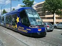 Le tramway de Strasbourg.